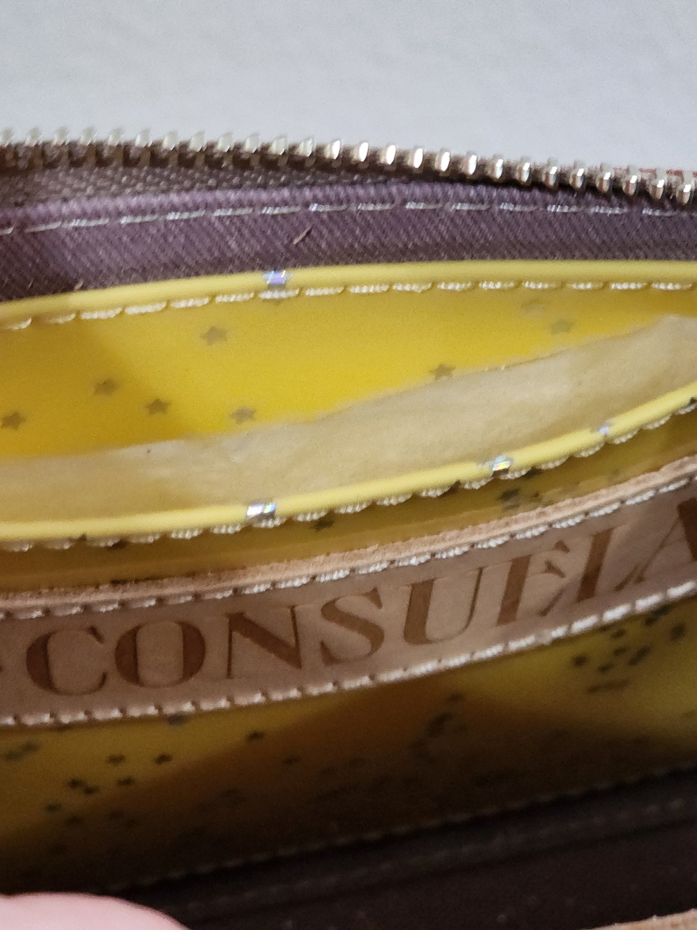 CONSUELA Suede Sienna Midtown Crossbody with Multicolor Floral Embroidery NWOT - Picture 15 of 16